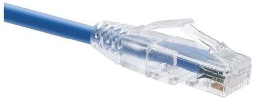 Unirise ClearFit 893339038260 10004 3 Feet Snagless UTP PVC Patch Cable - Category 6 - 1 x RJ-45 Male, 1 x RJ-45 Male - Blue