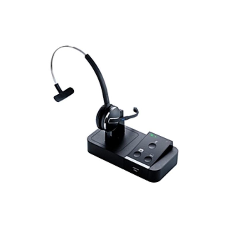 Jabra PRO 9450 (9450-65-707-105) Flex-Boom Headset - Mono - Wireless - DECT - 450 ft - Over-the-head - Monaural - Semi-open - Noise Cancelling Microph
