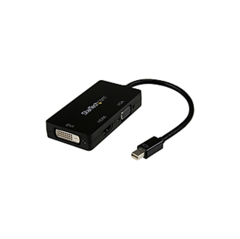 StarTech.com Mini DisplayPort to VGA / DVI / HDMI Adapter - 3-in-1 mDP Converter - Mini DisplayPort/VGA/DVI/HDMI for Audio/Video Device, TV, Projector