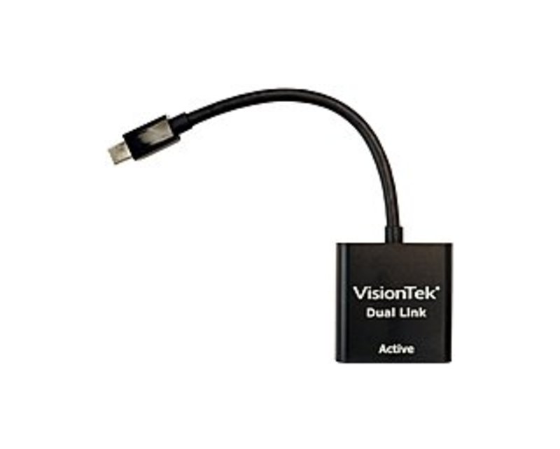 Visiontek Active Mini DP to DL-DVI Adapter Cable - Mini DisplayPort/DVI for Monitor, Video Device - Mini DisplayPort Digital Audio/Video - DVI-D (Dual