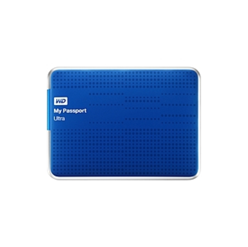 WD My Passport Ultra WDBZFP0010BBL-NESN 1 TB External Hard Drive - USB 3.0 - Portable - Blue - Retail