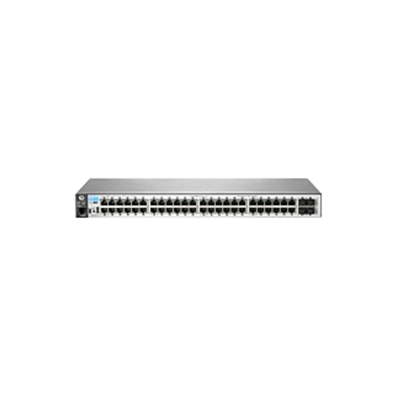 HP 2530-48G Switch - 48 Ports - Manageable - 48 x RJ-45 - 4 x Expansion Slots - 10/100/1000Base-T - Rack-mountable, Wall Mountable, Desktop