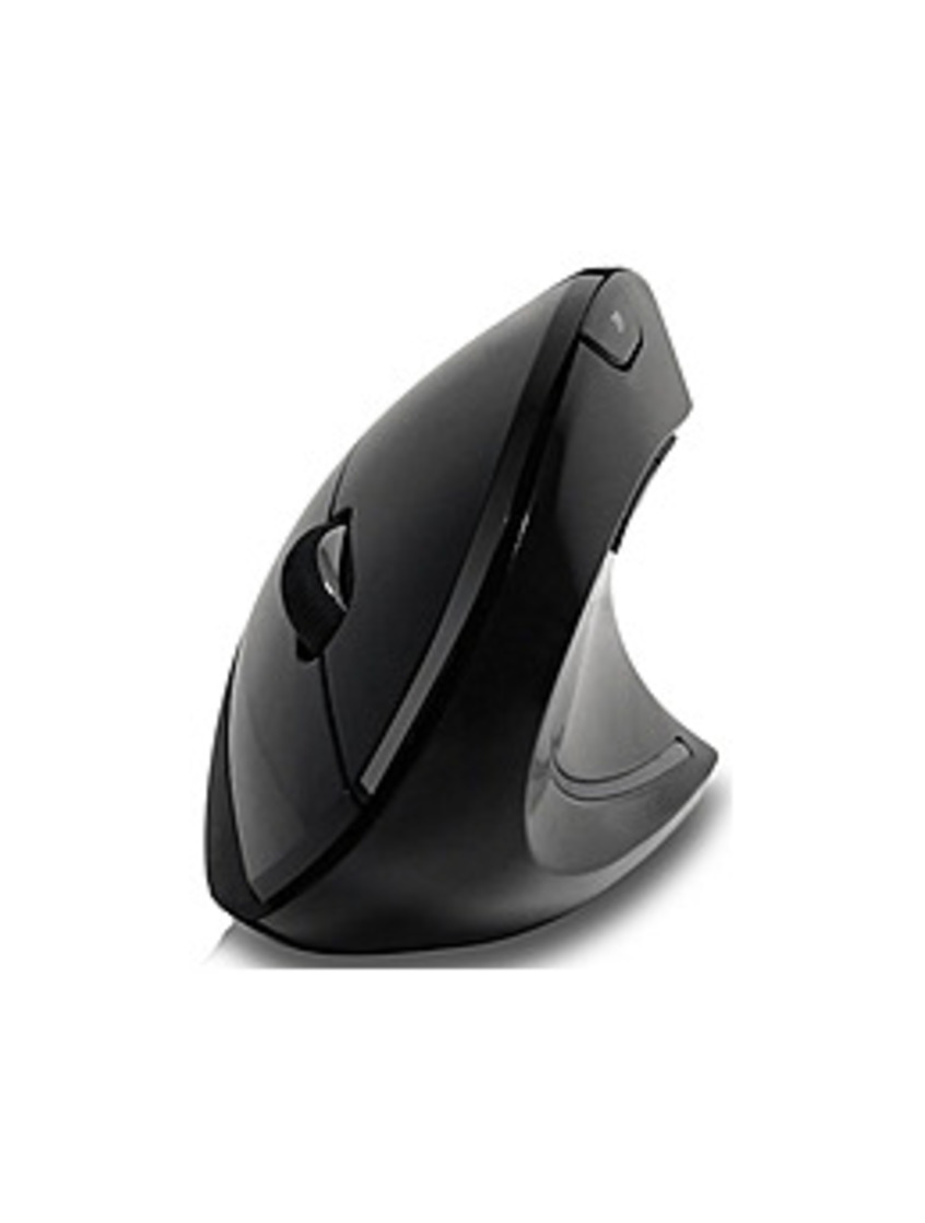 Adesso Inc IMOUSEE10 Vertical Ergonomic Illuminated Optical 6-Button Wireless Mouse - 2.4 GHz - Right Hand Orientation
