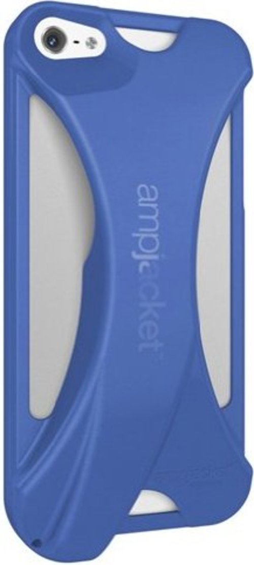 Kubxlab AmpJacket AMPIPH5BLPCR Acoustic Amplifier Case for Apple iPhone 5 - Blue