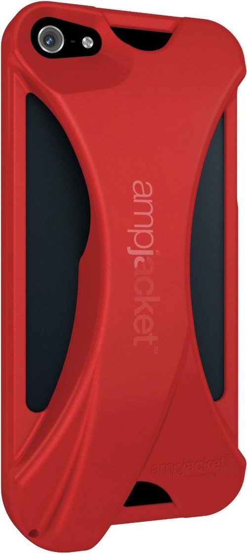 Kubxlab AmpJacket AMPIPH5RDPCR Hardshell Case for Apple iPhone 5 - Red