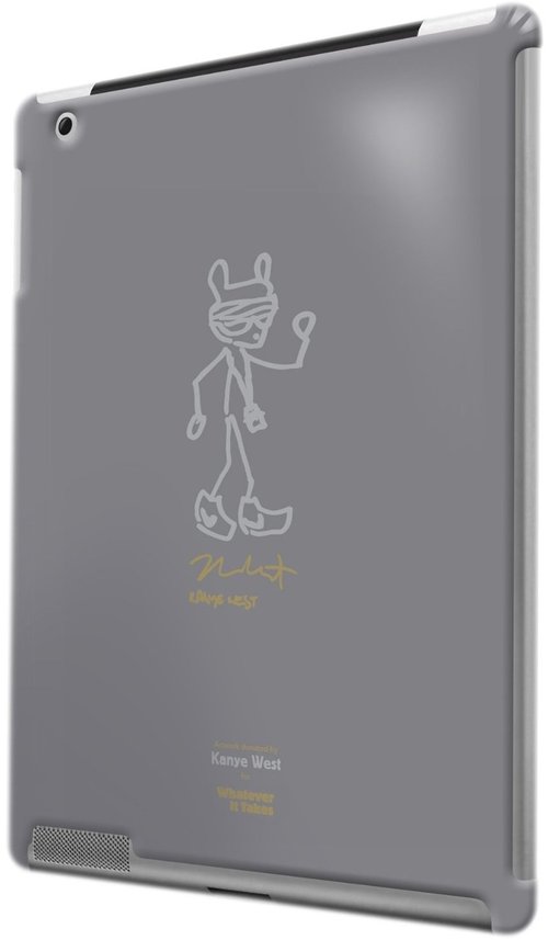 Symtek WUS-PD3-TKW01 Whatever It Takes Kanye West Case for iPad 3 - Grey