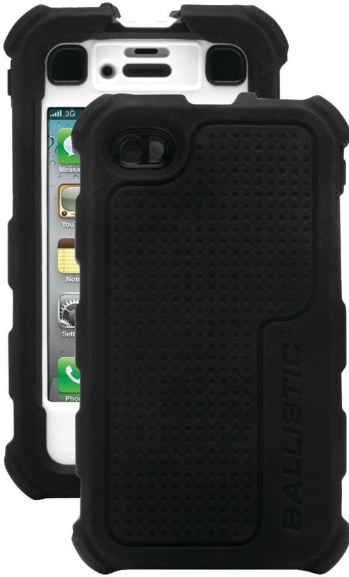 Ballistic HA0778-M385 Hard Core Series Case for Apple iPhone 4,4S - Black, White