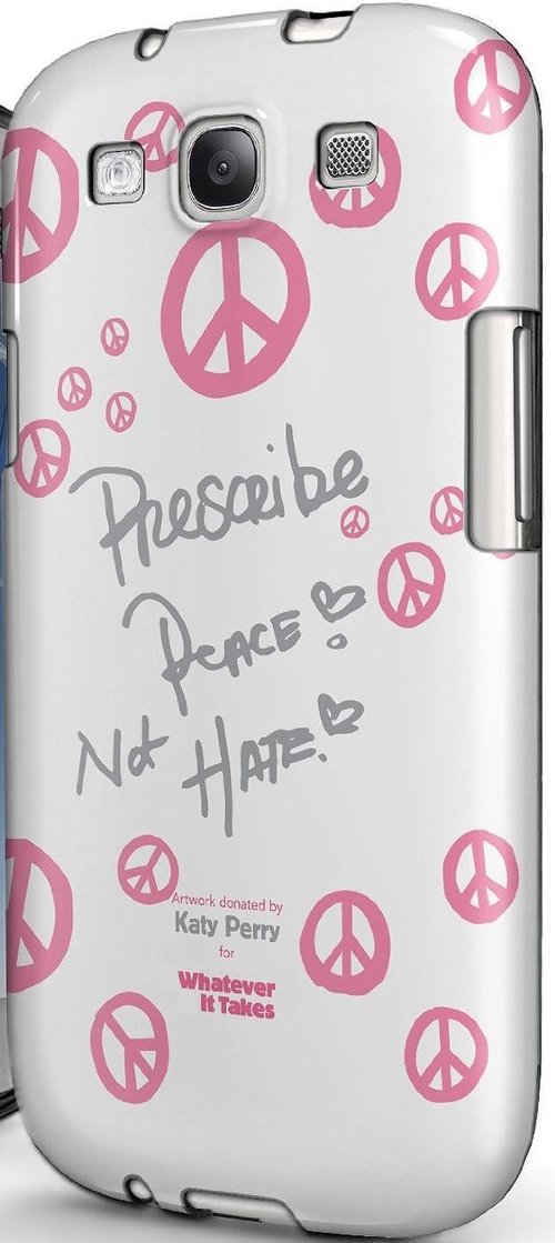 Symtek WUS-GS3-GKP03 Whatever It Takes Premium Gel Shell for Samsung Galaxy S III - Katy Perry White