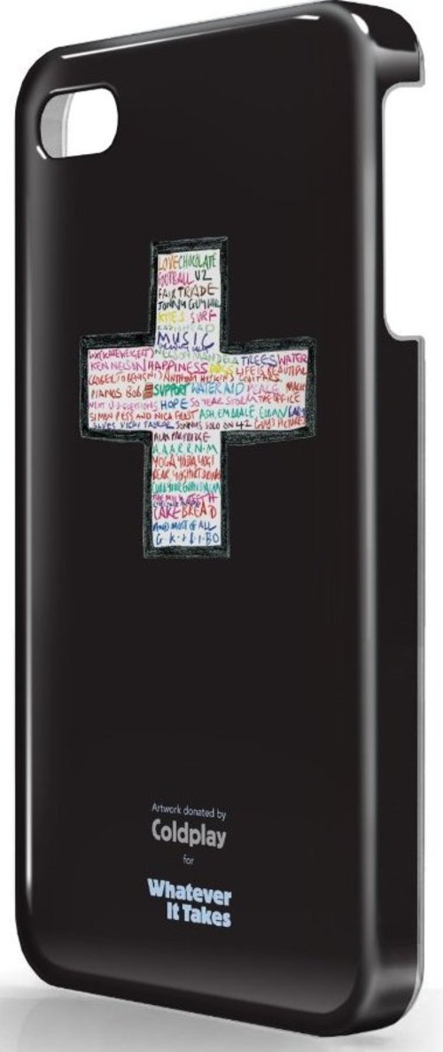 Symtek WUS-I4S-TCP01 Whatever It Takes Coldplay Designed Protective iPhone 4, 4S Case - Black