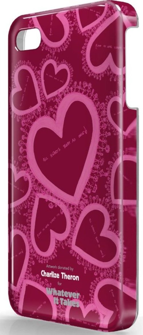 Symtek WUS-I4S-TCT03 Whatever It Takes Charlize Theron Designed Protective Case for iPhone 4, 4S - Wine