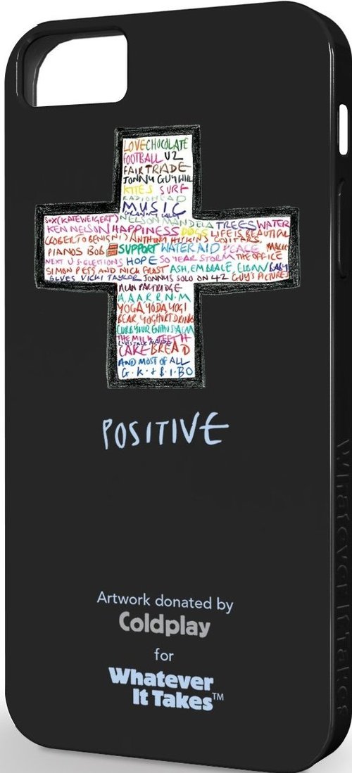 Symtek WUS-IP5-GCP01 Whatever It Takes Coldplay Case for iPhone 5 - Black