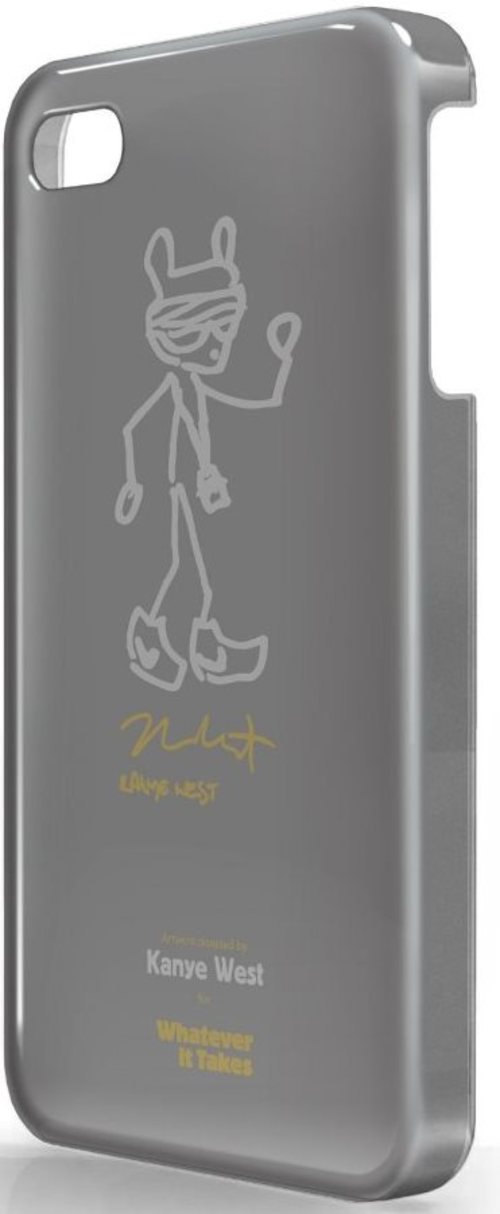 Symtek Whatever It Takes WUS-I4S-TKW01 Kanye West for iPhone 4, 4s - Grey