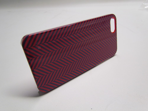 Venom Communications 5031300075806 Signature Case for iPhone 5 - Herringbone Navy Blue, Red
