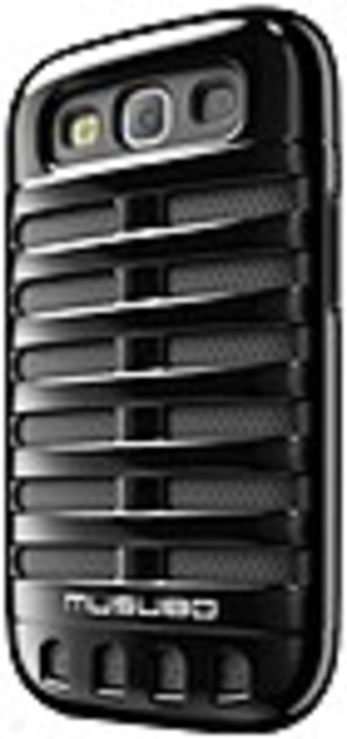 Smart IT Musubo Retro Case for Samsung Galaxy S3 - Smartphone - Black - Polycarbonate, Silicone