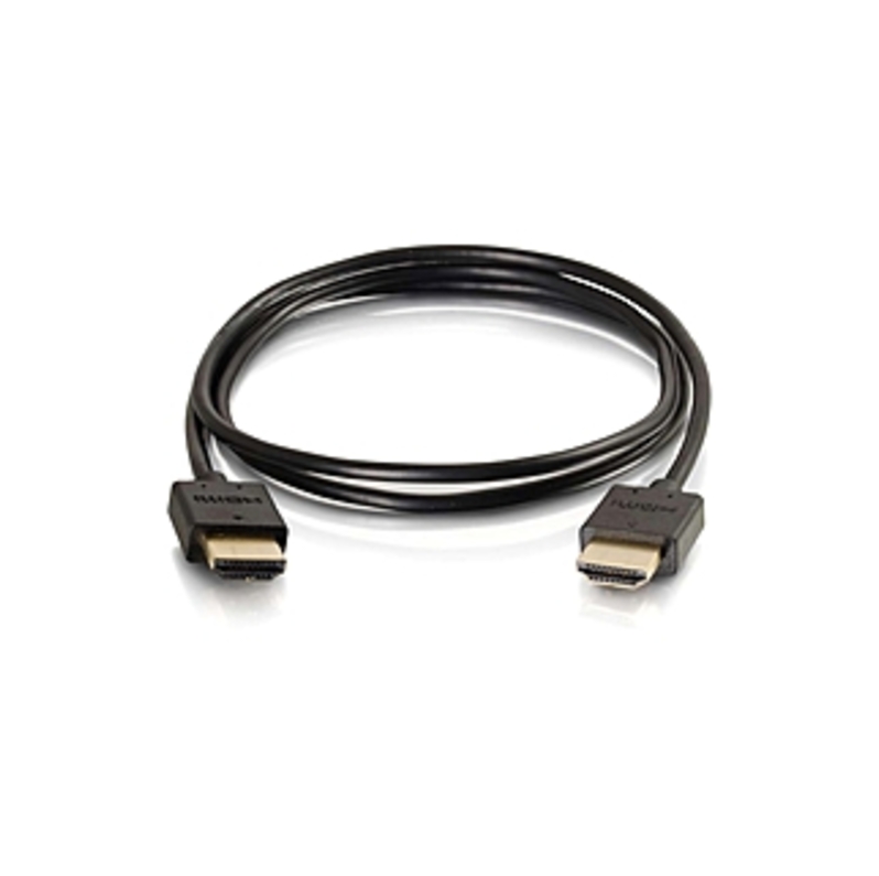 C2G 6ft Ultra Flexible High Speed HDMI Cable With Low Profile Connectors - HDMI for Audio/Video Device, Home Theater System - 6 ft - 1 x HDMI Male Dig