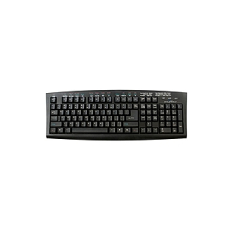 Seal Shield Silver Seal SSKSVMC107 107-Key Keyboard - USB Interface - Spillproof / Water Resistant / Anti-Bacteria / Ergonomic  - Black