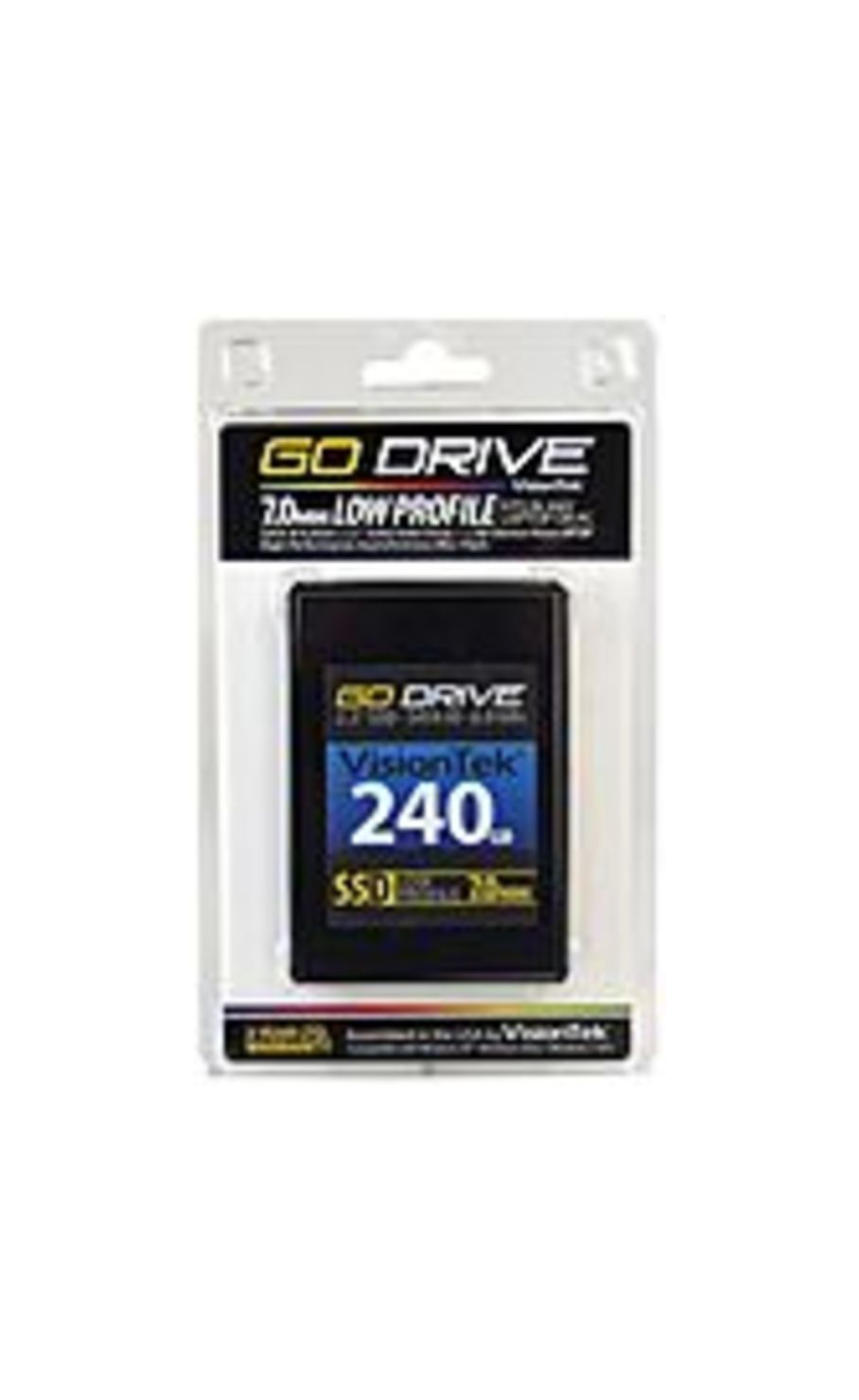 Visiontek GoDrive 240 GB 2.5" Internal Solid State Drive - SATA - 550 MBps Maximum Read Transfer Rate - 520 MBps Maximum Write Transfer Rate