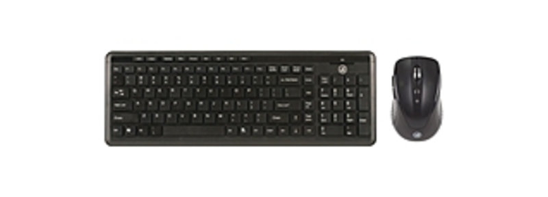 Digital Innovations 4270100 Wireless Classic Keyboard with Optical Mouse - USB - Black