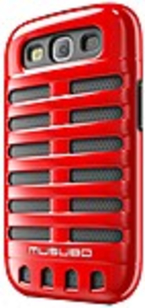 Smart IT Musubo Retro Case for Samsung Galaxy S3 - Smartphone - Red - Polycarbonate, Silicone