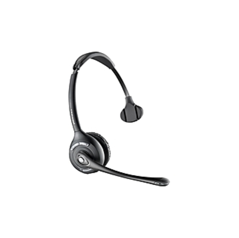 Plantronics 86919-01 CS510 Over-the-Head Monaural Headset - Wireless - 350 FT - Semi-open - Black