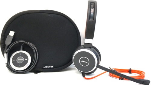 Jabra Evolve 40 Microsoft Lync Stereo - Stereo - USB, Mini-phone - Wired - Over-the-head - Binaural - Supra-aural - Noise Cancelling Microphone