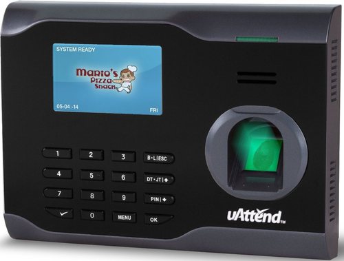 uAttend BN6500 Biometric Fingerprint Time Clock - Wi-Fi - Black