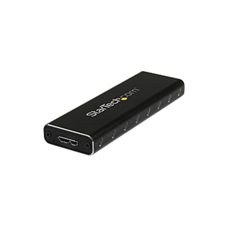 StarTech.com USB 3.0 to M.2 SATA External SSD Enclosure with UASP - 1 x Total Bay - UASP Support - Serial ATA/600 - USB 3.0 - Aluminum