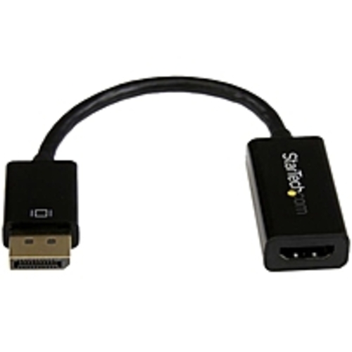 StarTech.com DisplayPort to HDMI 4K Audio / Video Converter - DP 1.2 to HDMI Active Adapter for Desktop / Laptop Computers - 4K @ 30 Hz - DisplayPort/
