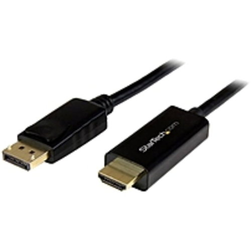 StarTech.com DisplayPort to HDMI converter cable - 3 ft (1m) - 4K - DisplayPort/HDMI for Ultrabook, Projector, Desktop Computer - 3.28 ft - 1 Pack - 1