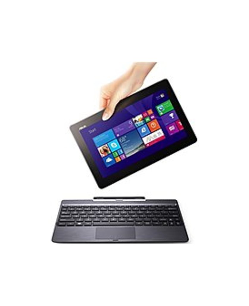 Asus Transformer AT100TA-C2-GR Tablet PC - Intel Atom Baytrail Z3775 1.46 GHz Quad-Core Processor - 2 GB DDR3 SDRAM - 64 GB Hard Drive - 10.1-inch Tou