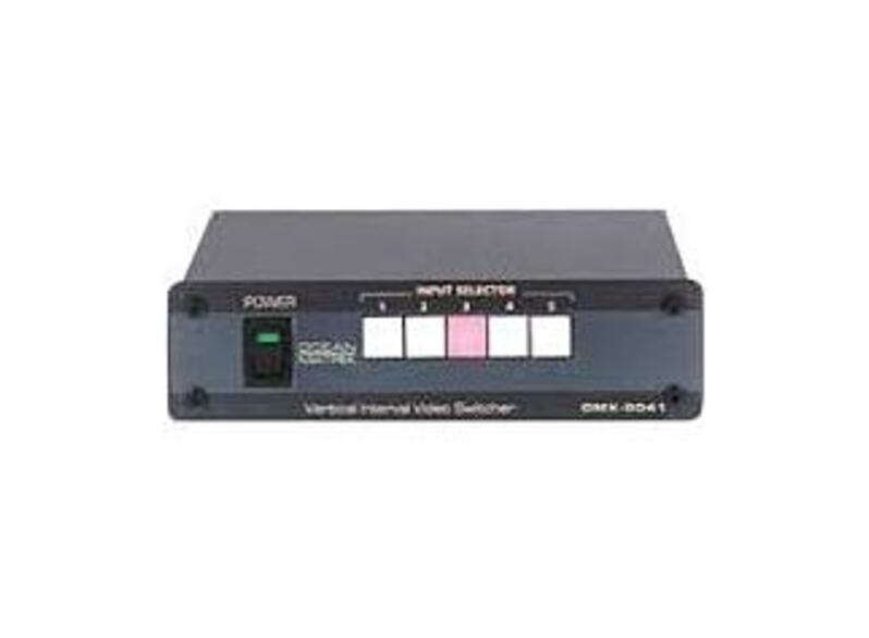 Ocean Matrix OMX-9041 5x1 Composite Video Switcher - Vertical Interval - RS-232