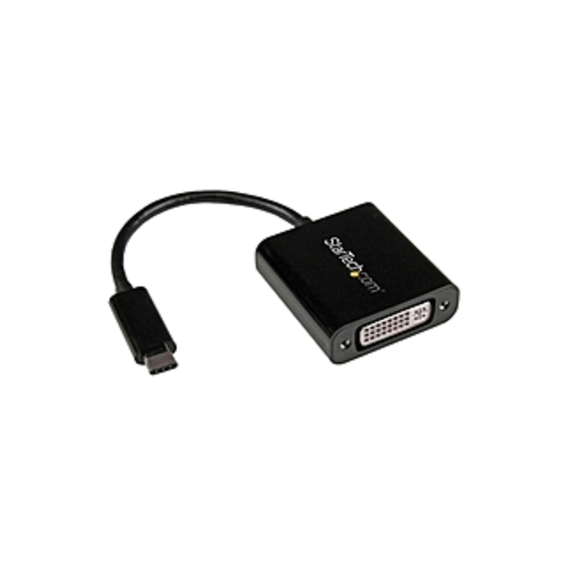 StarTech.com USB-C to DVI Adapter - USB Type-C DVI Converter for MacBook, ChromeBook Pixel or other USB Type C devices with DP over USB C - USB/DVI fo