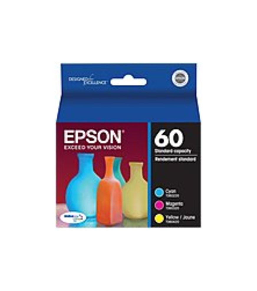 Epson T060520 Multi-Pack Color Ink Cartridges for Stylus All-In-One CX3810, 4200 - Cyan, Yellow, Magenta