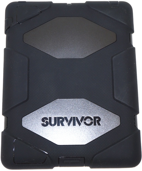 Griffin GB35108-3 Survivor All-Terrain for iPad 2, iPad 3, and iPad (4th gen) - iPad - Black - Polycarbonate/Silicone