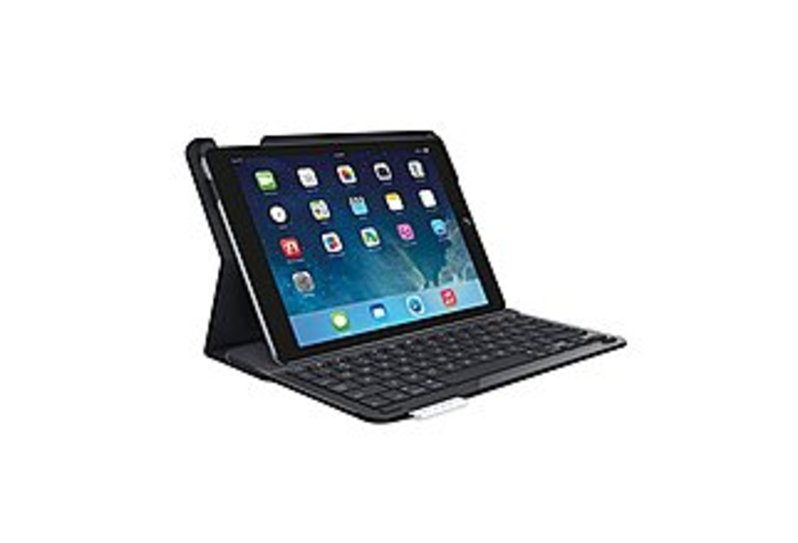 Logitech 920-006909 Keyboard/Cover Case for iPad Air - Black - Bump Resistant Interior, Ding Resistant Interior, Damage Resistant Interior - Fabric -