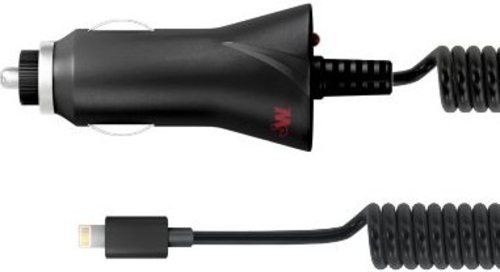 Just Wireless 03409 7 Feet Corded Car Charger with Lightning Connector - Black