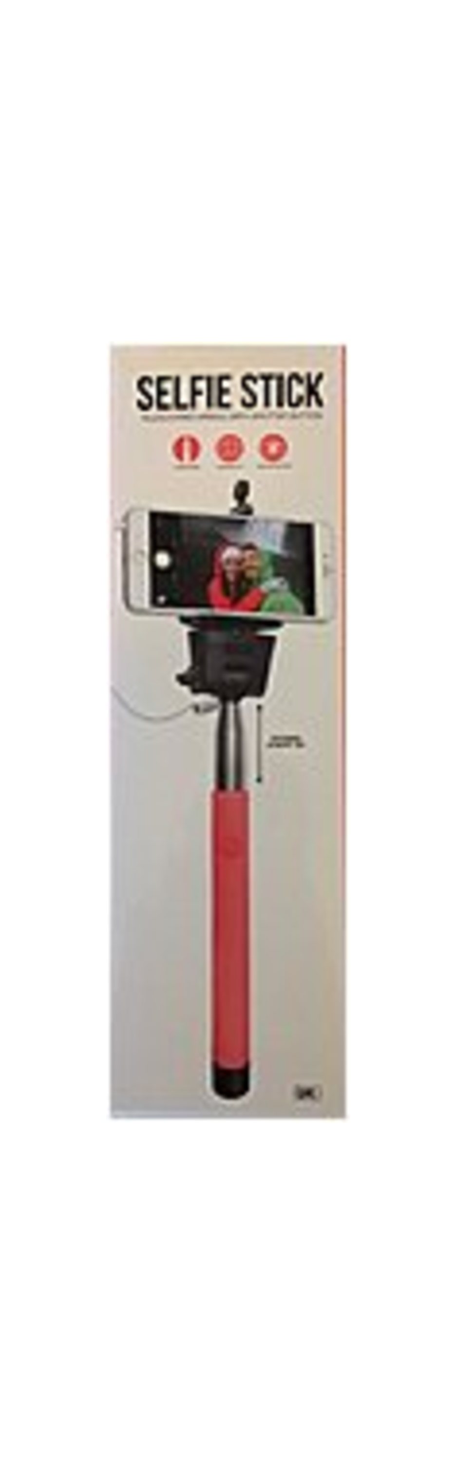 Gems 813125024499 Selfie Stick With Telescoping Handle - Coral