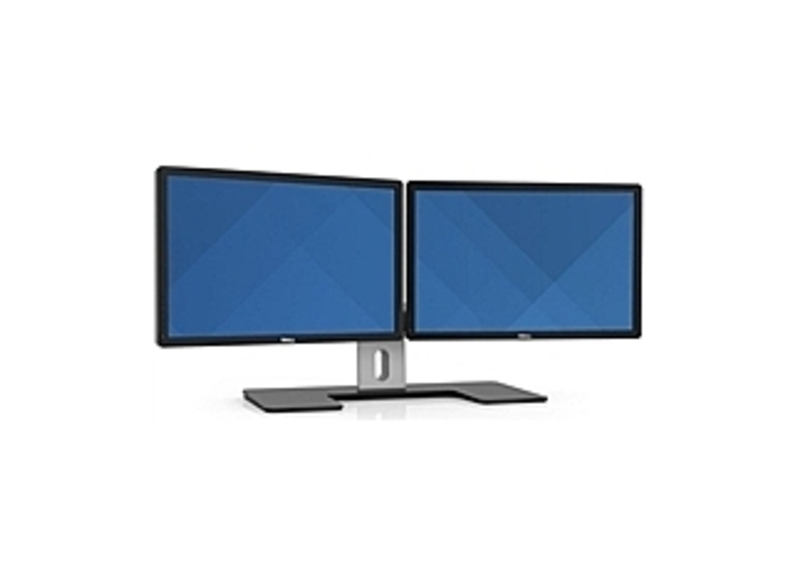 Dell HXDW0 MDS14 24-inch Dual Monitor Stand - Black/Silver