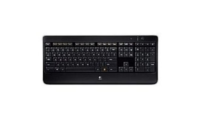 Logitech 920-002359 K800 Wireless Illuminated Keyboard - USB - Black