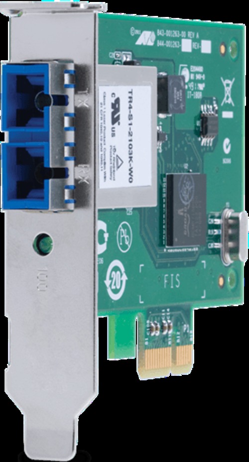 Allied Telesis AT-2911SX Gigabit Ethernet Card - PCI Express X1 - 1 Port(s) - 1 X SC Port(s) - Full-height, Low-profile