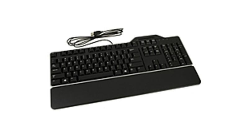 Dell KB813-BK-US Keyboard With Smart Card Reader - USB - 104-Keys - Black
