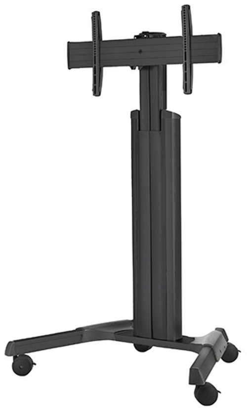 Chief Large Fusion LPAUB Manual Height Adjustable Mobile Cart for Video Conferencing System - Black