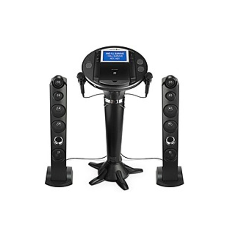 Singing Machine ISM1050BT Bluetooth Pedestal Karaoke System - Black