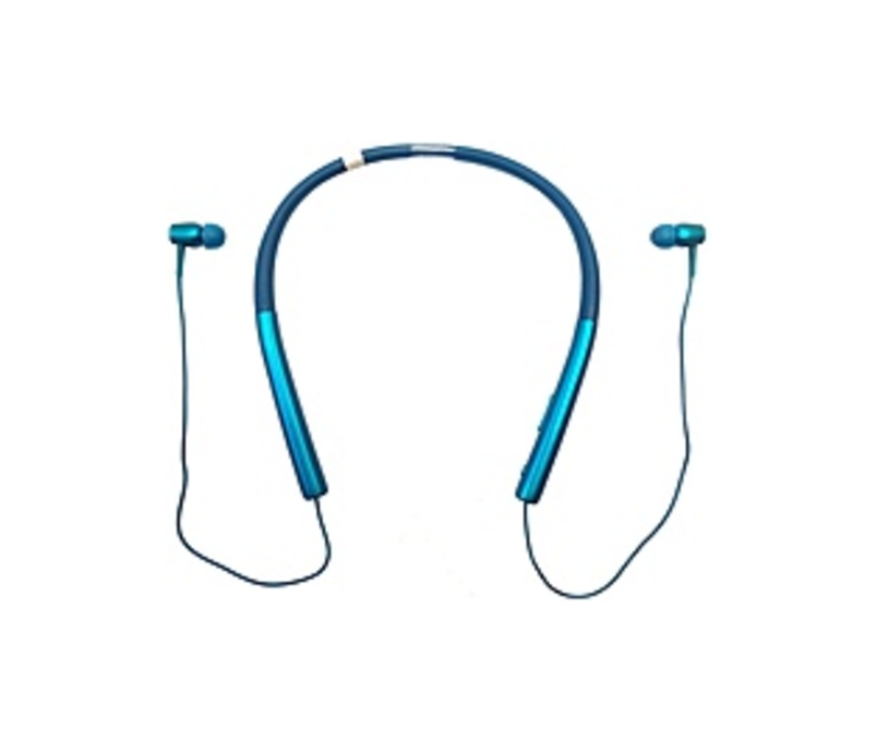 Sony h.ear in MDR-EX750BT Earset - Stereo - Viridian Blue - Mini-phone - Wired/Wireless - Bluetooth - 5 Hz - 40 kHz - Earbud, Behind-the-ear - Binaura