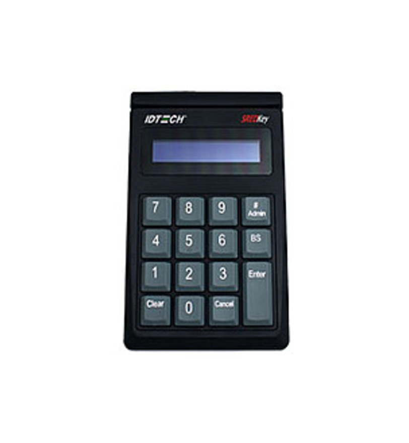 ID Tech IDSK-534833TEB Card Reader - USB Keyboard - TDES Encryption - Black