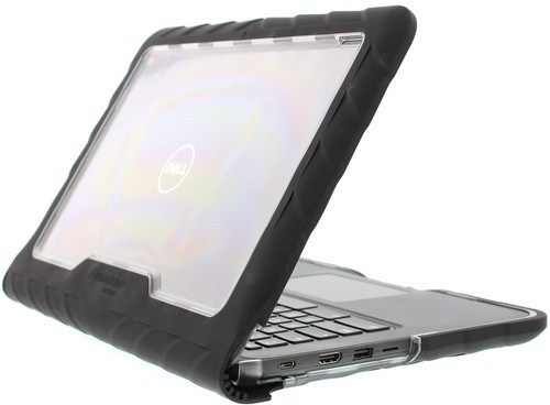 Gumdrop DT-DL3380-BLK DropTech Case for Dell Chromebook 3380 and Latitude 3380 13-inch Laptops - Black