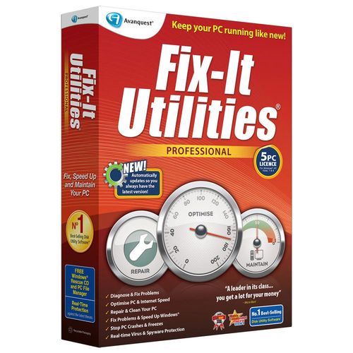 Avanquest 018059105386 Fix-It Utilities Professional 12 with Bonus Hotspot Shield Elite