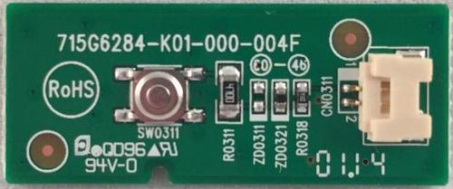 Vizio 715G6284K010000 Power Button Board for D320-B1, E280-B1, E390i-B1E, E500i- B1E, M322i-B1 and E32-C1 LED TV