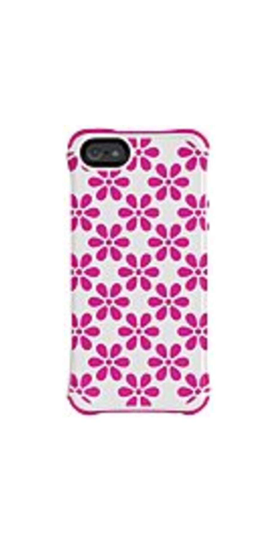Ballistic iPhone 5 Aspira Series Case - For iPhone - Pink and White Flower - Rubberized - Shock Absorbing - Plastic, Thermoplastic Polyurethane (TPU)
