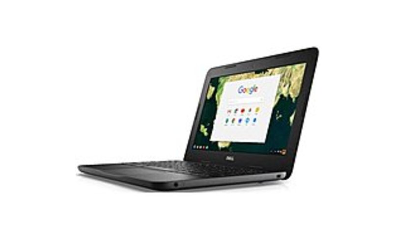 Dell Chromebook 3180 11.6" LCD Chromebook - Intel Celeron N3060 Dual-core (2 Core) 1.60 GHz - 4 GB - 16 GB Flash Memory - Chrome OS - 1366 x 768 - Bla